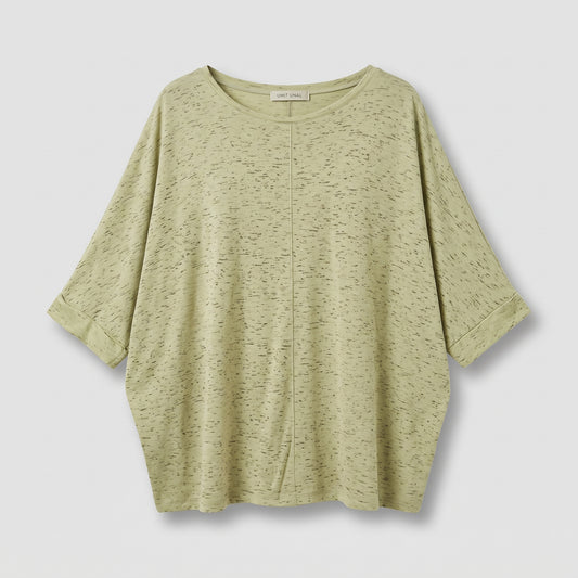 Textured Olive Oversized Tee