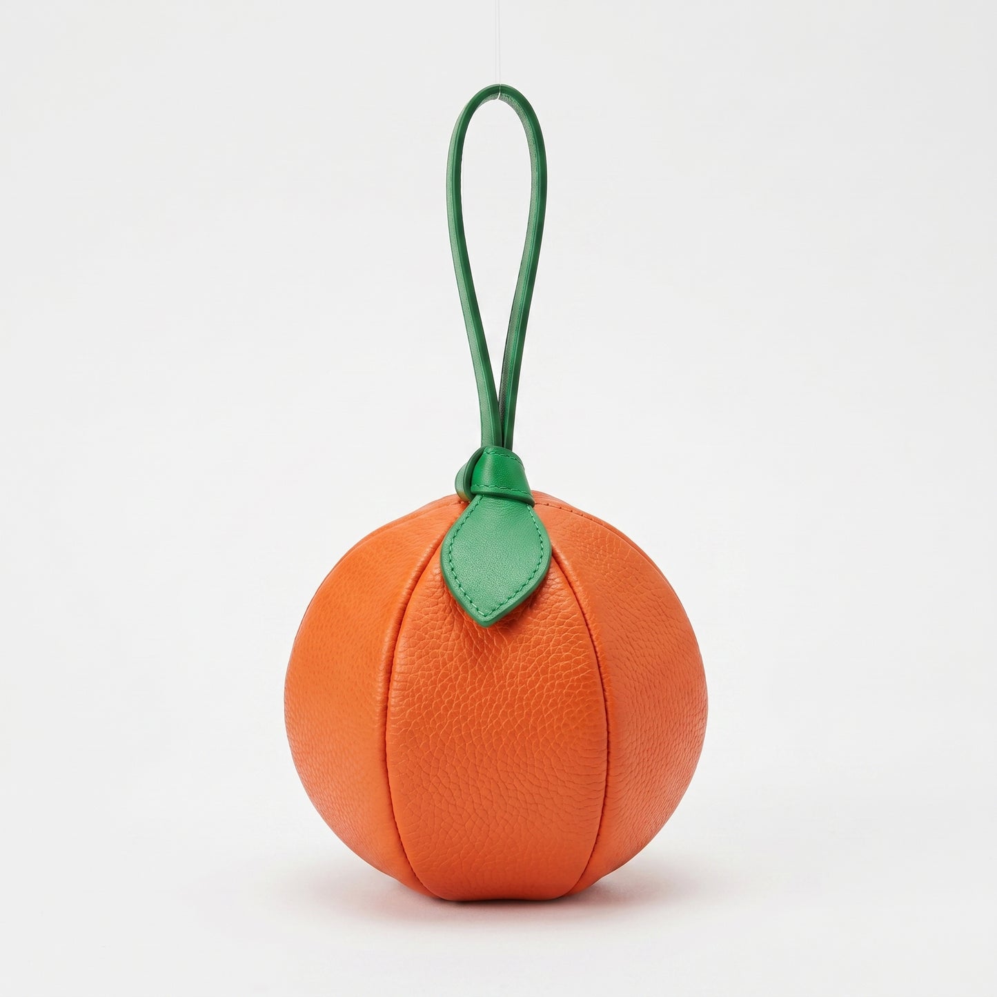 Citrus Shaped Leather Wristlet