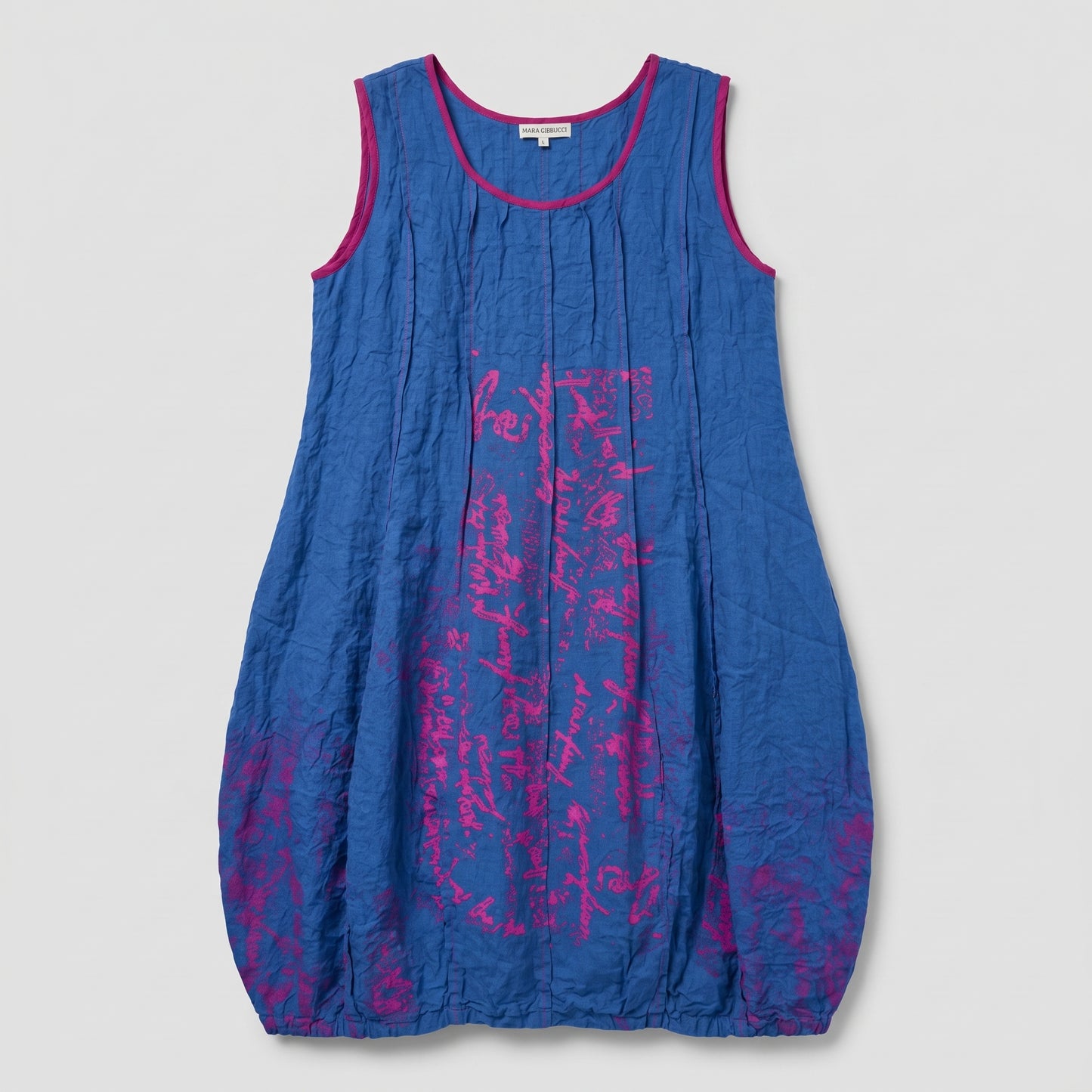 Artistic Printed Cotton Sleeveless Dress