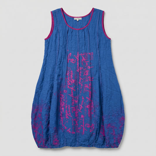 Artistic Printed Cotton Sleeveless Dress