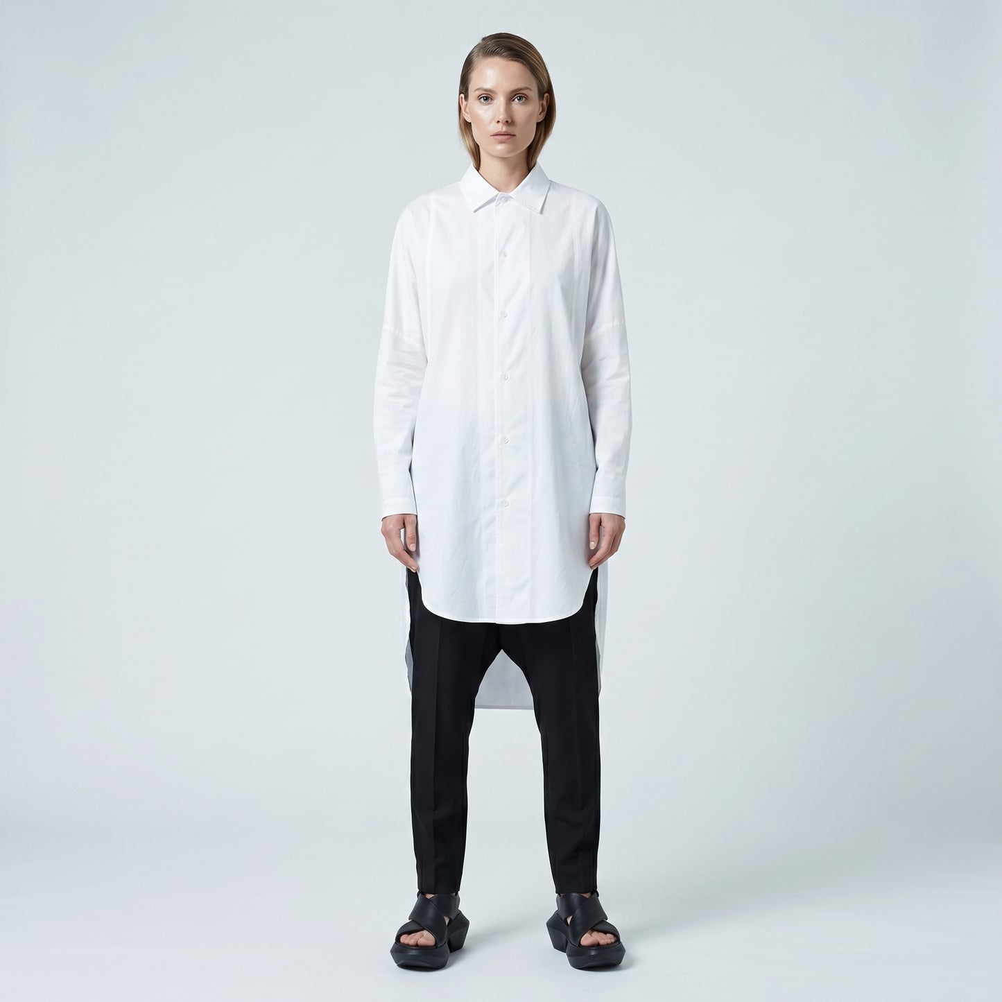 Oversized Longline Cotton Shirt
