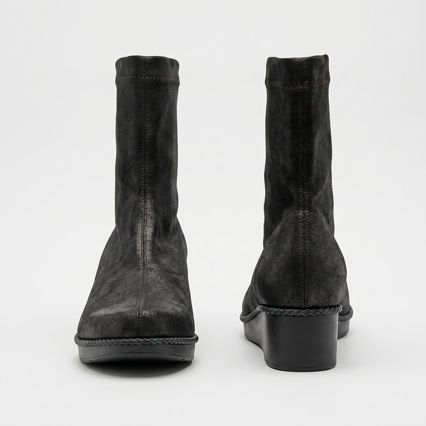 Sleek BROWN Platform Ankle Boots