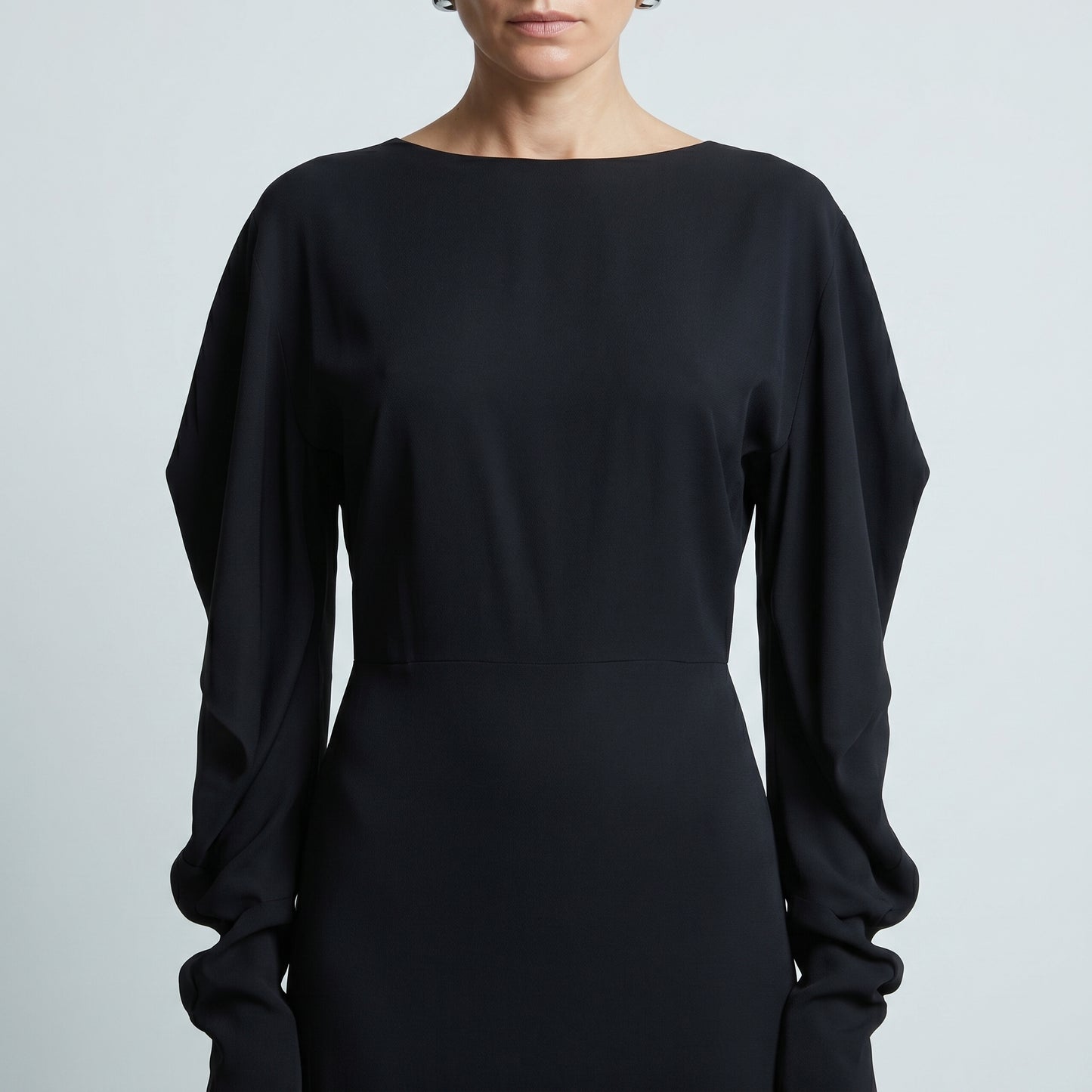 Elegant Cape Sleeve Maxi Dress