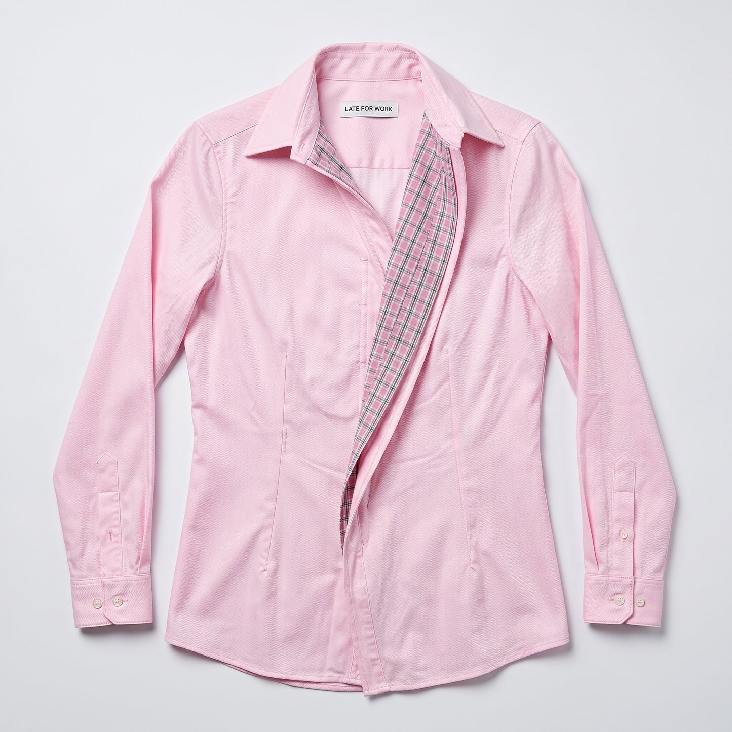 Tailored Pink Cotton Button-Down