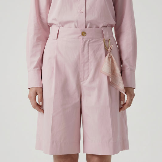 Tailored Pink Bermuda Shorts
