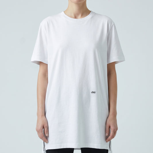 Minimalist White Side Tie T-Shirt