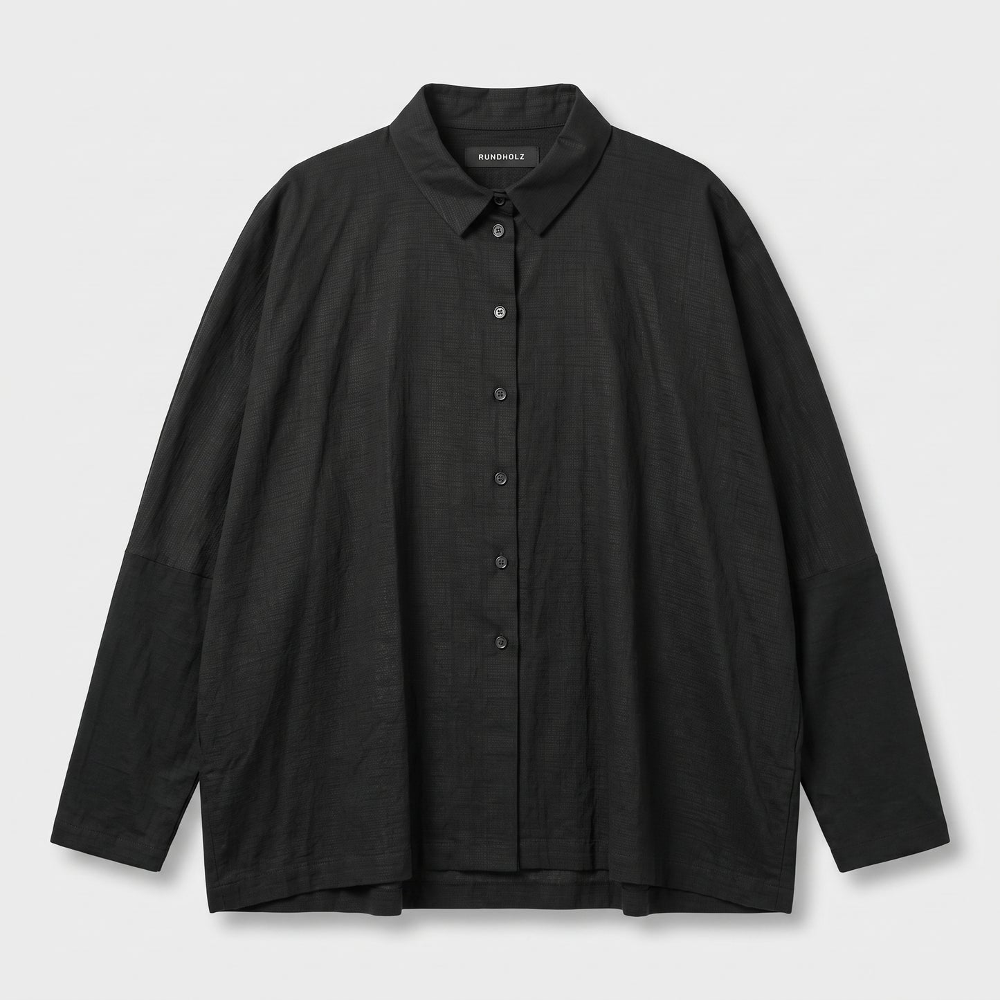 Relaxed Oversized Black Shirt