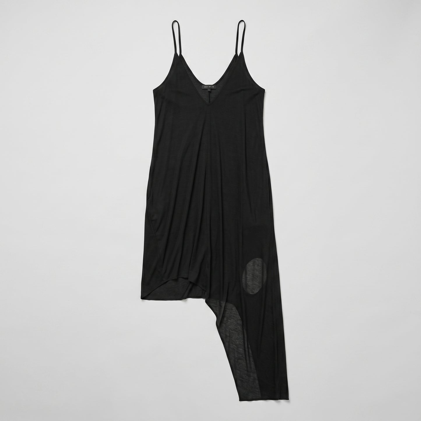 Asymmetrical Drape Slip Dress