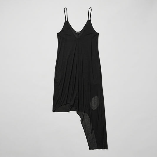 Asymmetrical Drape Slip Dress