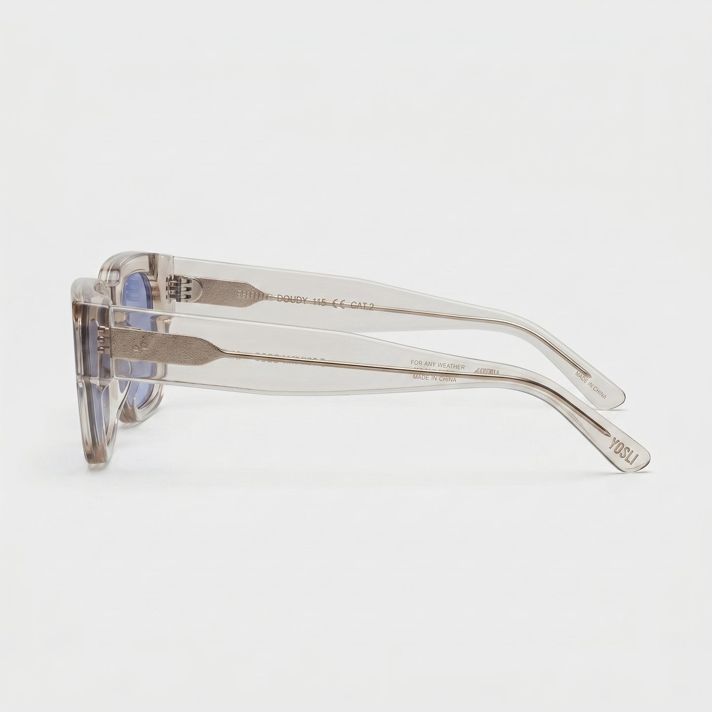 Translucent Square Blue Sunglasses