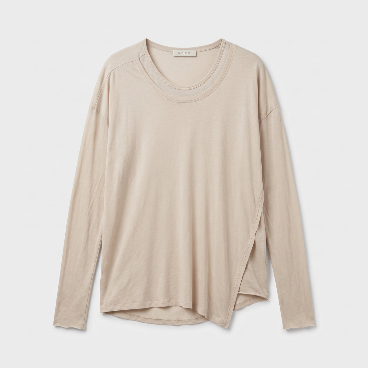 Layered Hem Long Sleeve Tee