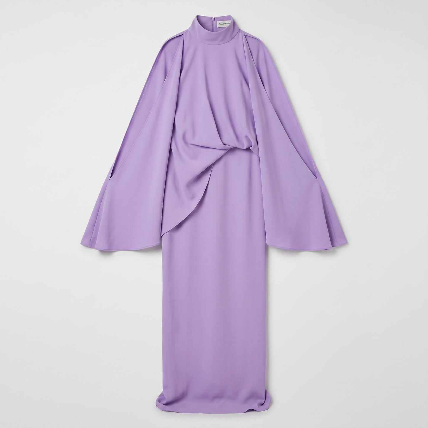 Lavender High Neck Cape Dress