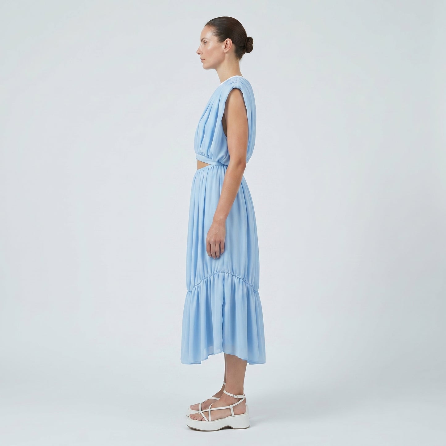 Sky Blue Cutout Mini Dress