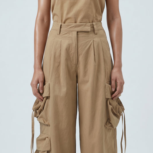Utility Pleated Cargo Trousers