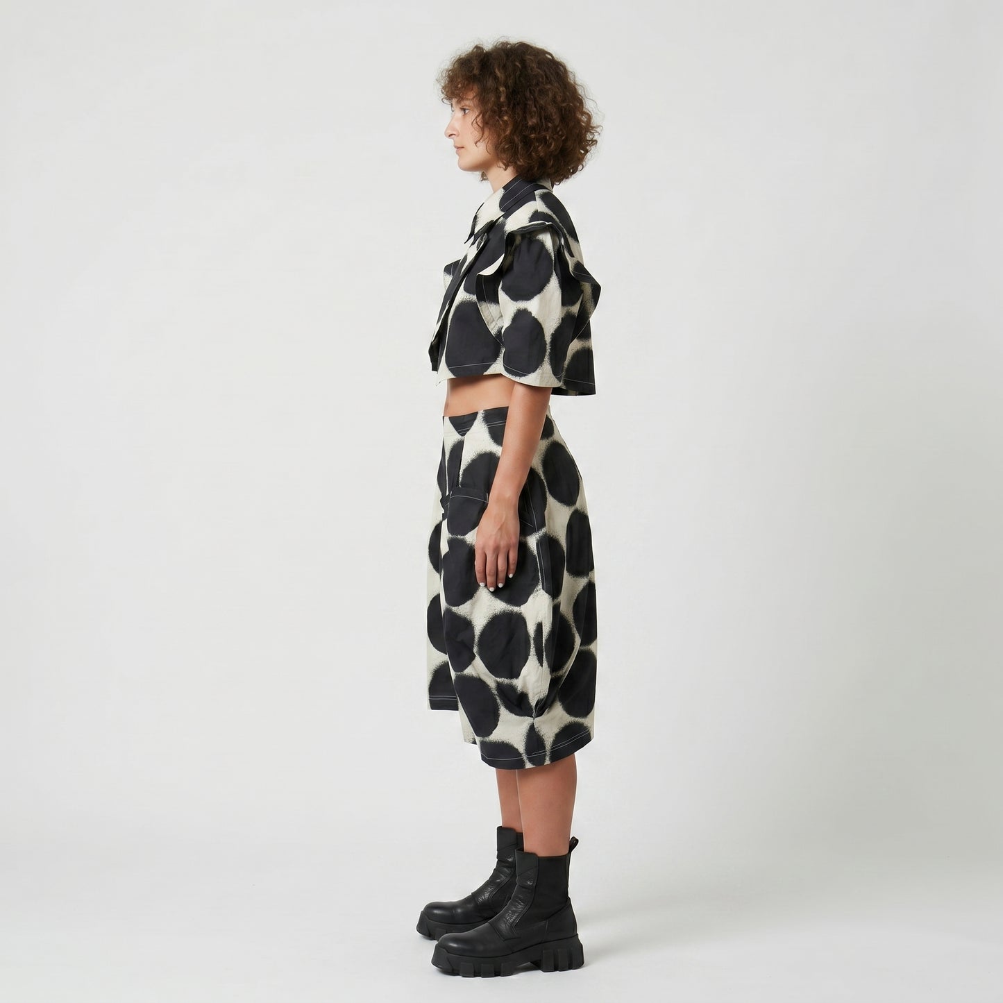 Abstract Polka Dot Culottes