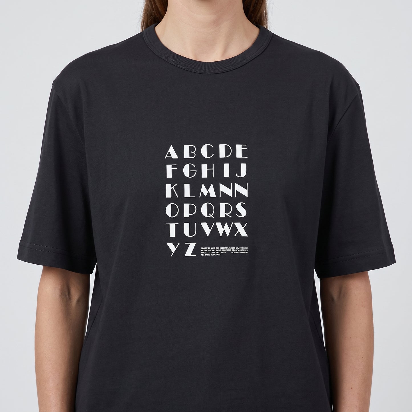 Alphabet Graphic Cotton T-Shirt