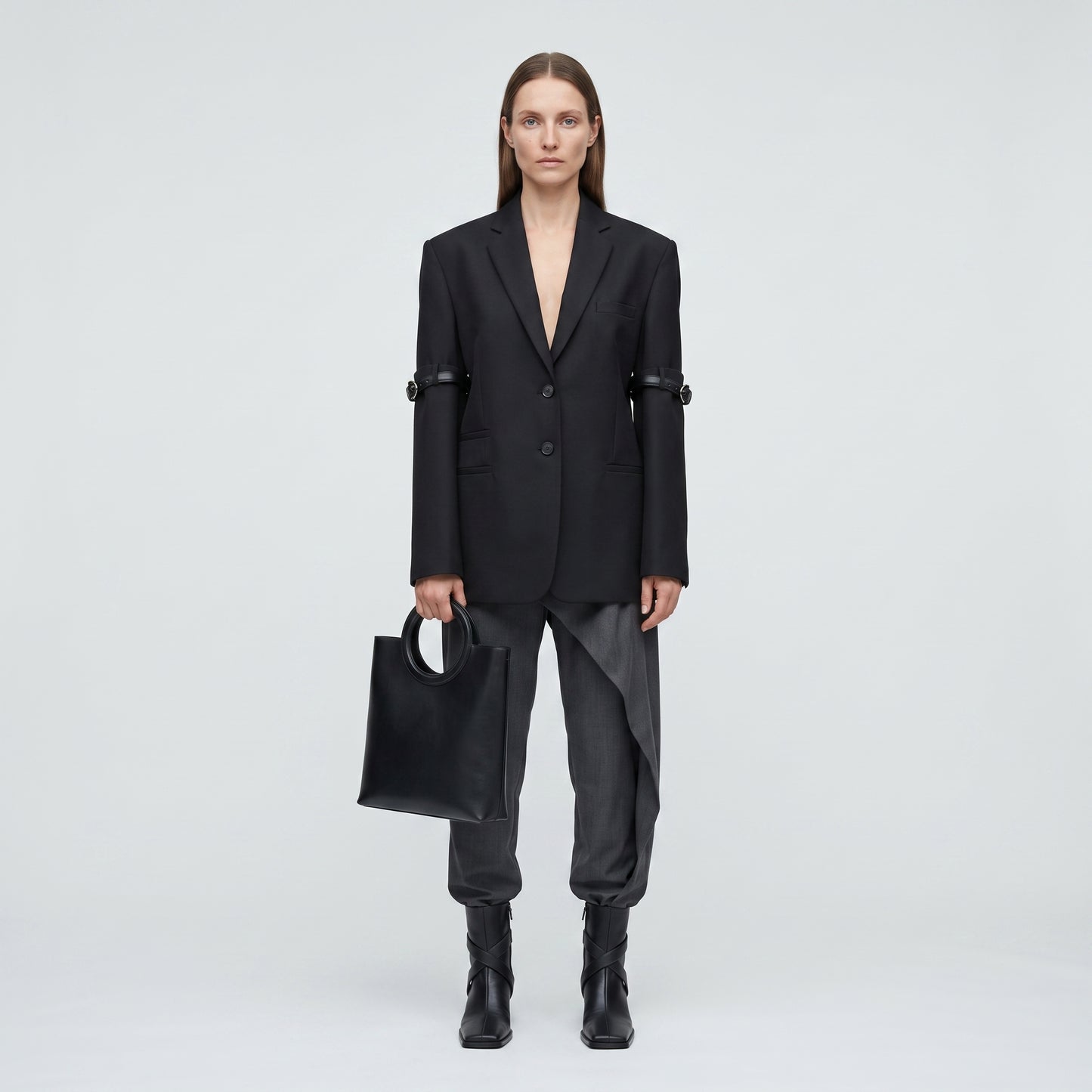 Buckled Detail Tailored Blazer