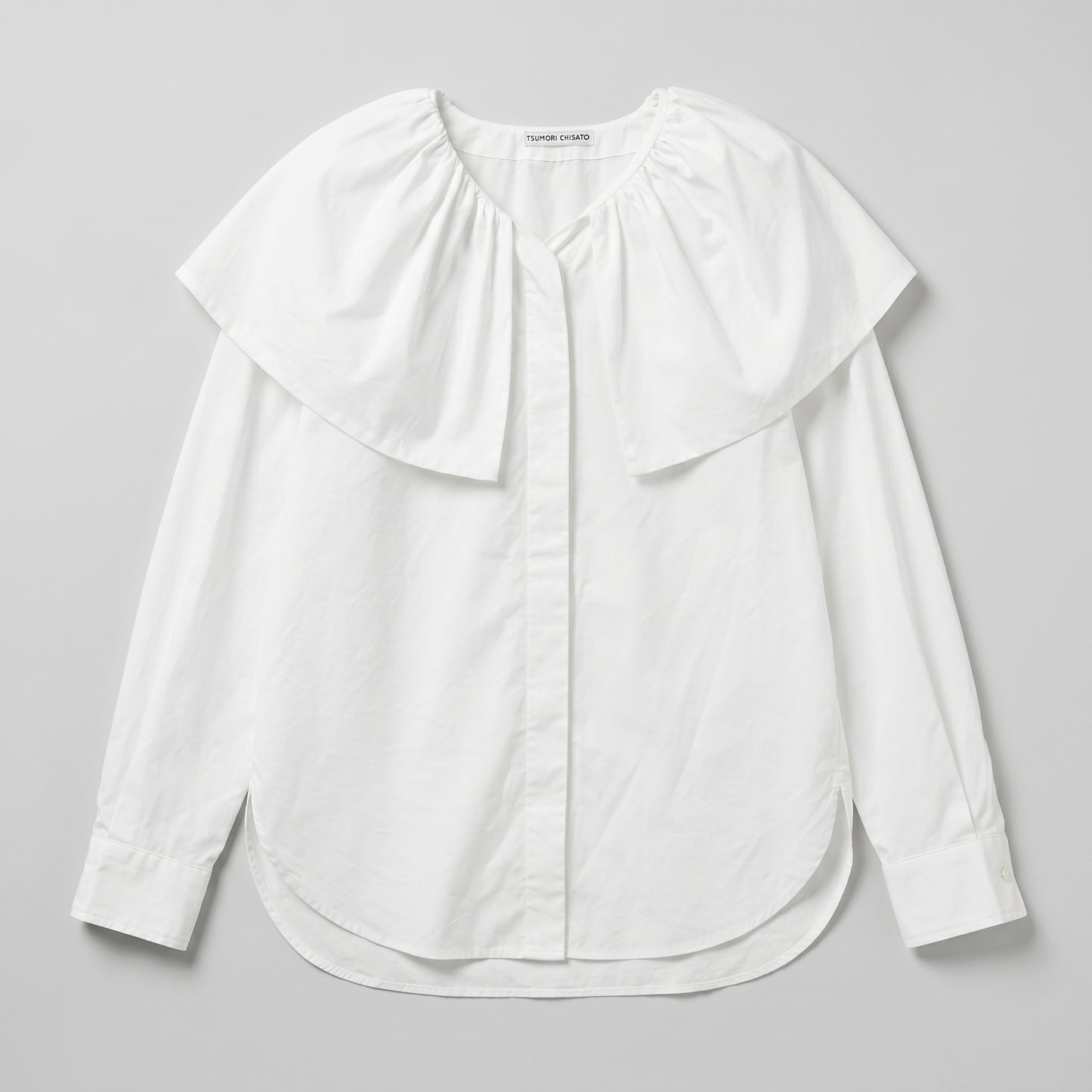 Oversized Collar Poplin Blouse