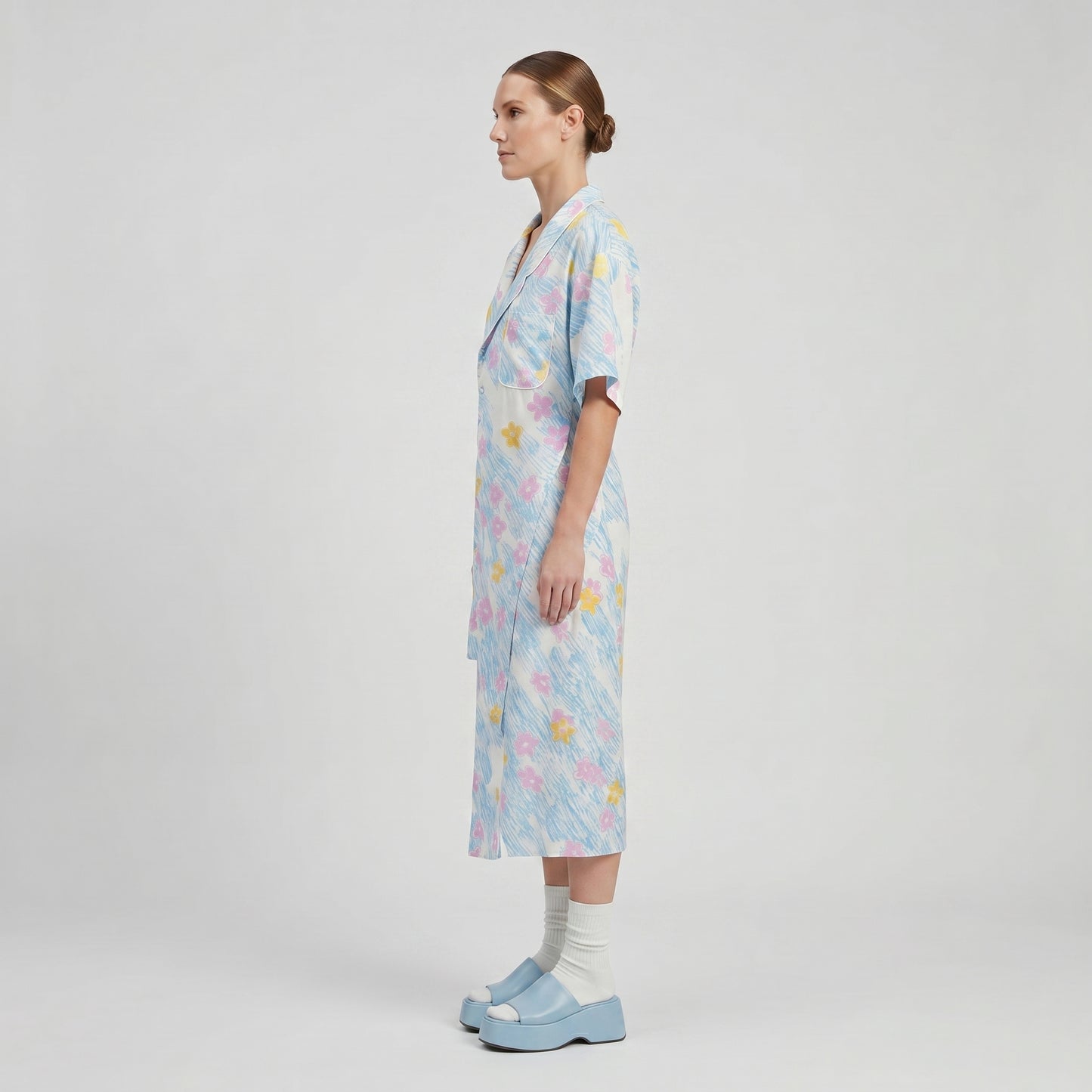 Floral Print Shirt Dress