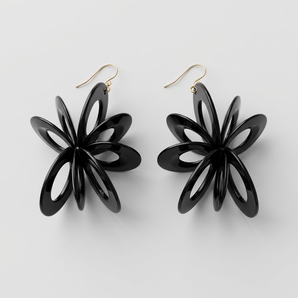 Sculptural Petal Statement Earrings