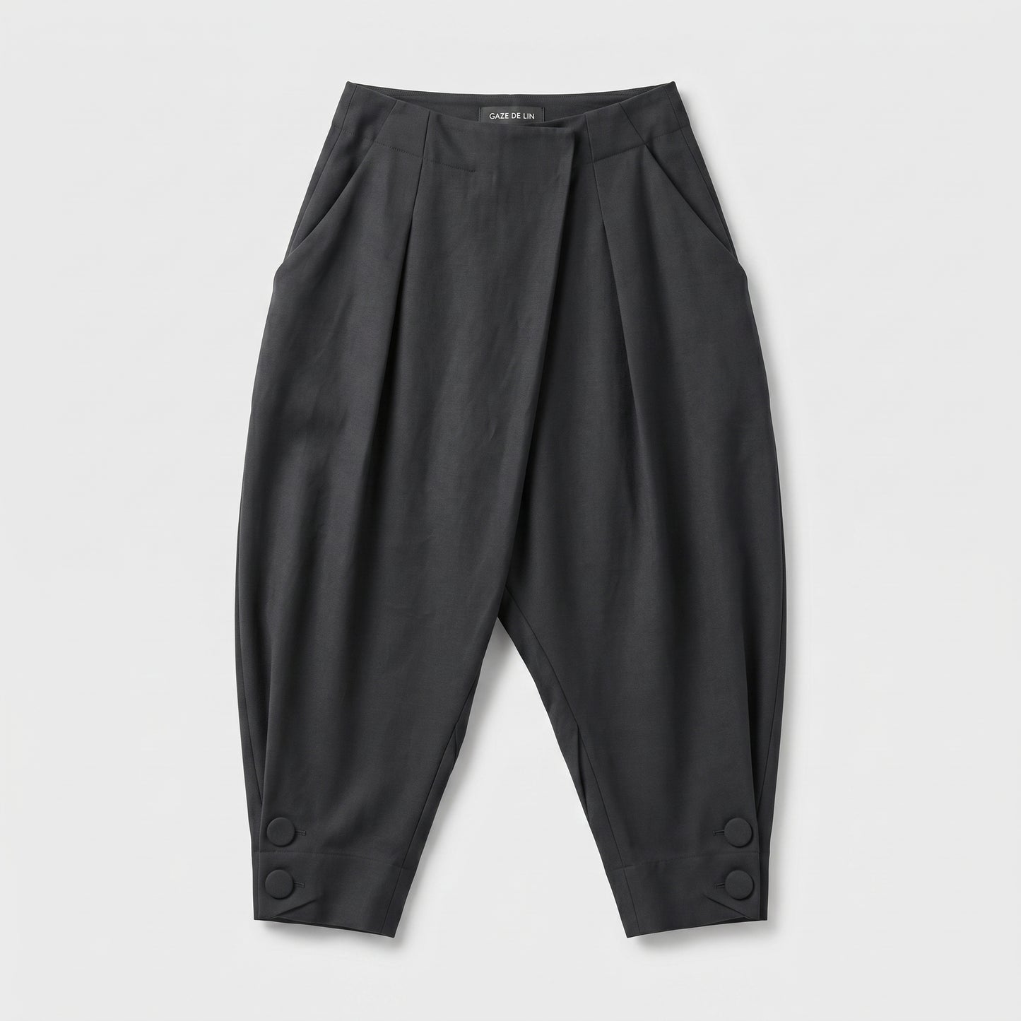 Tailored High-Waisted Cropped Trousers