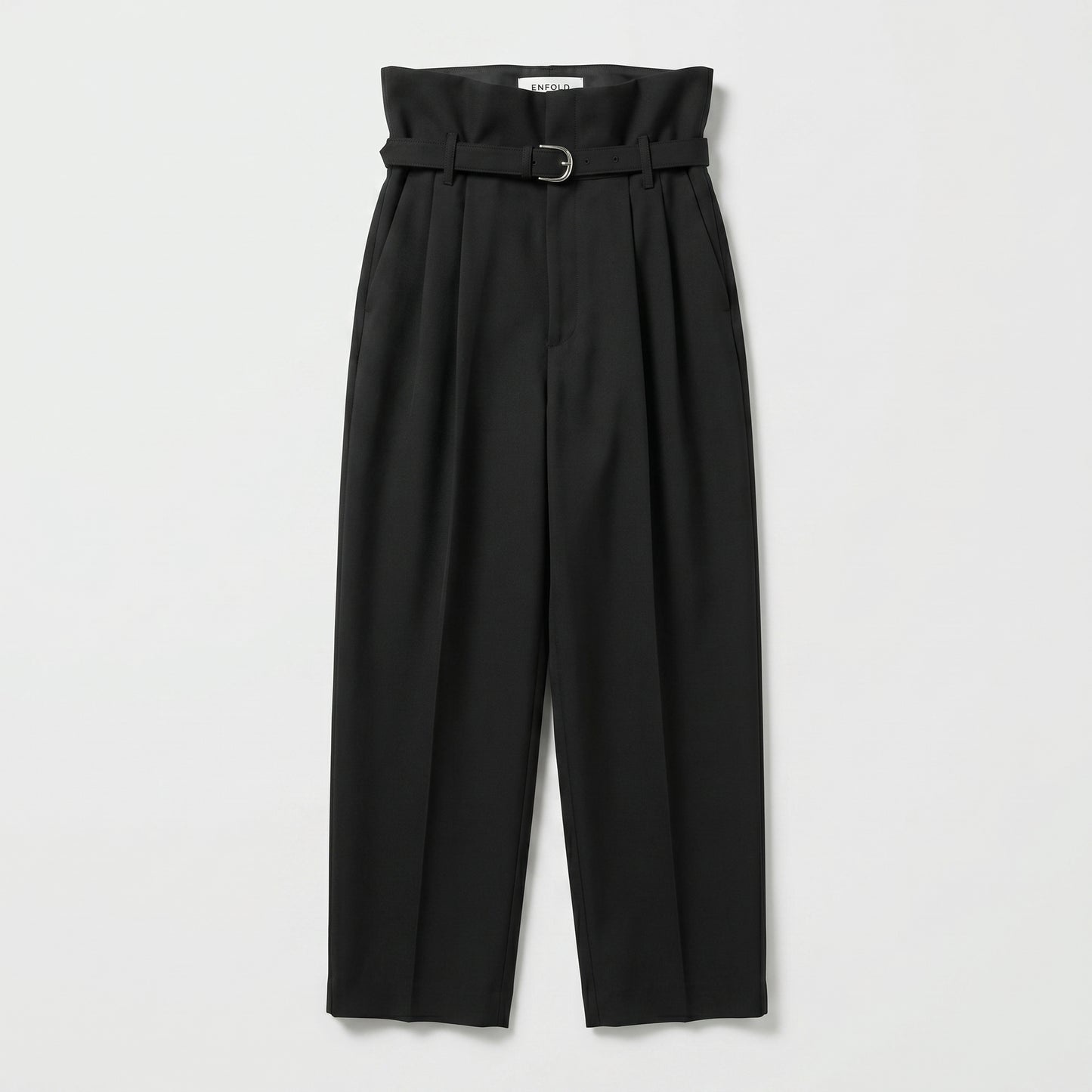 High-Waisted Paperbag Trousers
