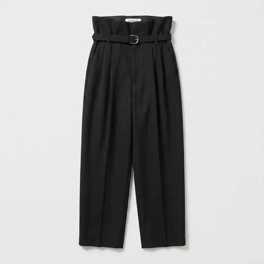 High-Waisted Paperbag Trousers