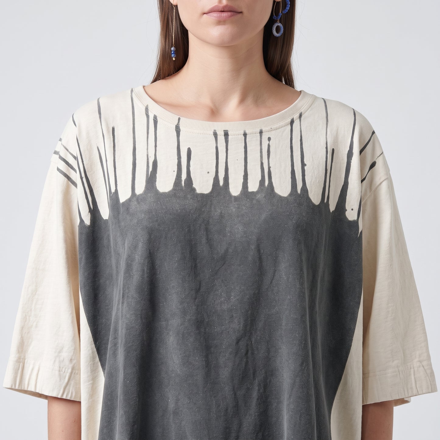 Abstract Print Cotton Tee