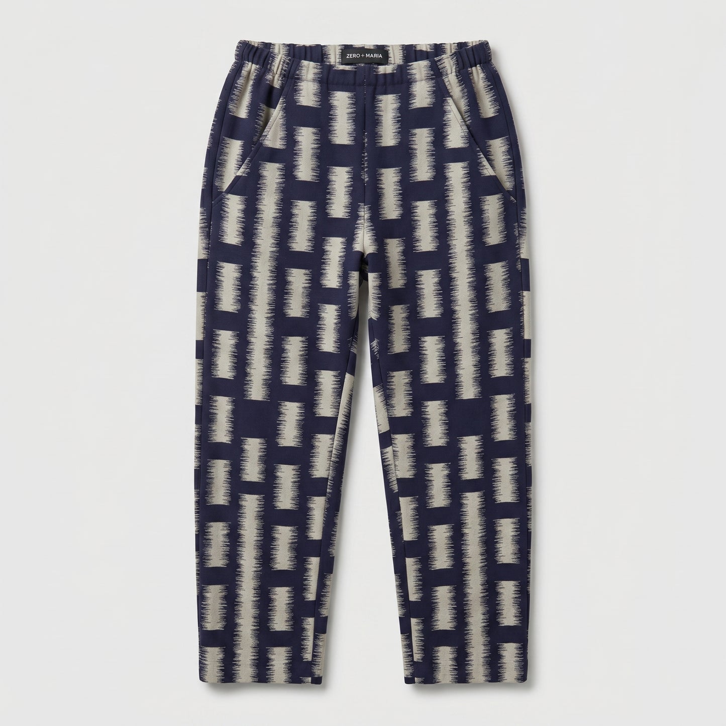 Abstract Print Tapered Trousers