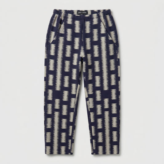 Abstract Print Tapered Trousers