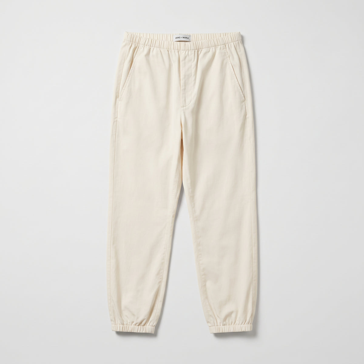 Minimalist Elastic Waist Jogger Trousers