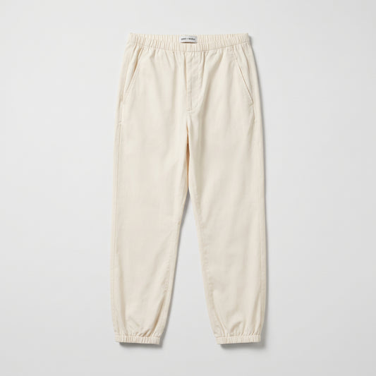 Minimalist Elastic Waist Jogger Trousers