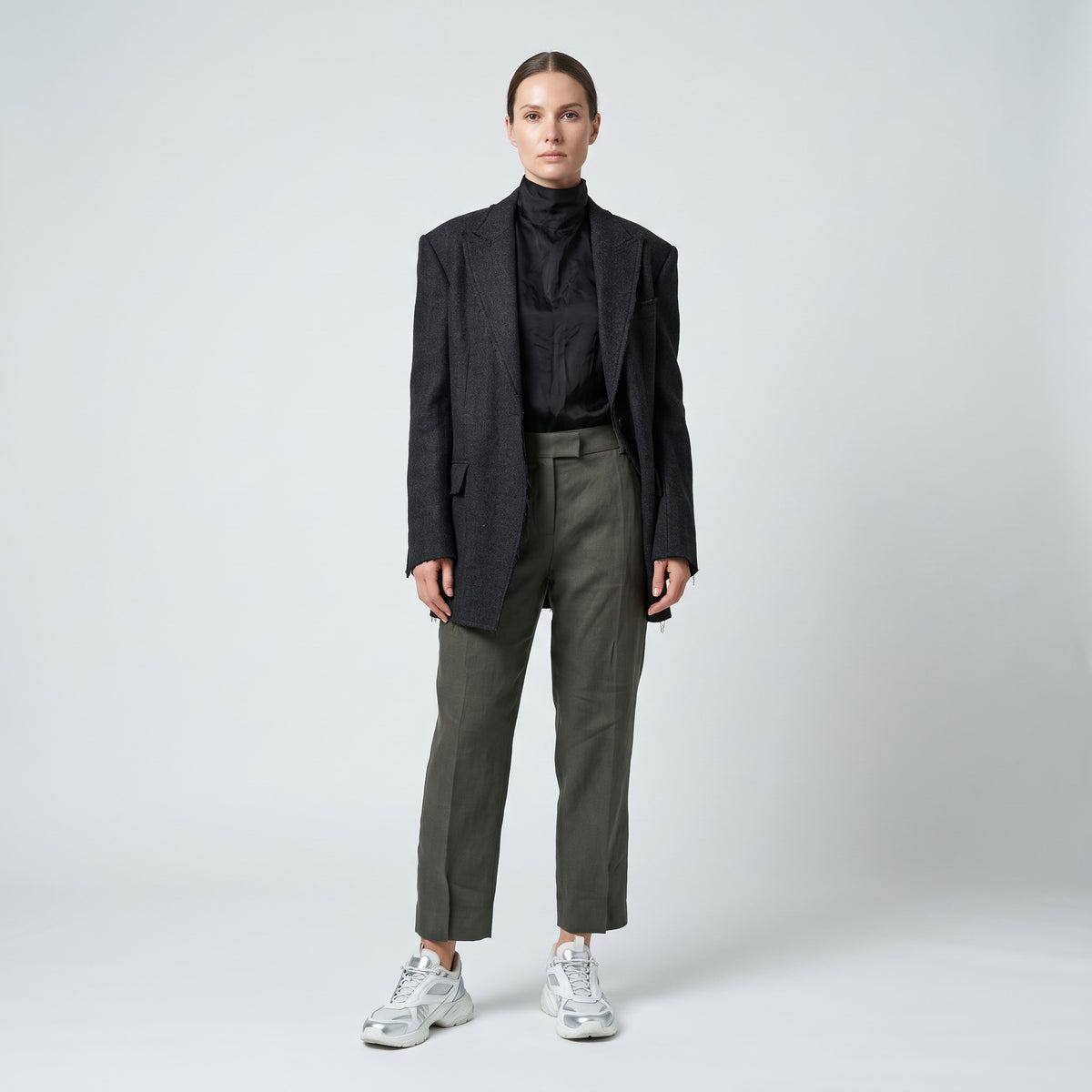 Tailored Linen Straight Leg Trousers