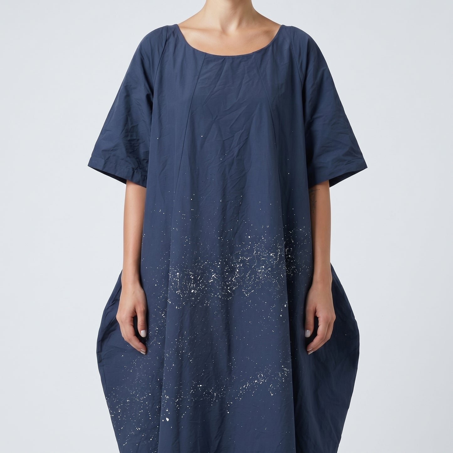 Splatter Print Cocoon Dress