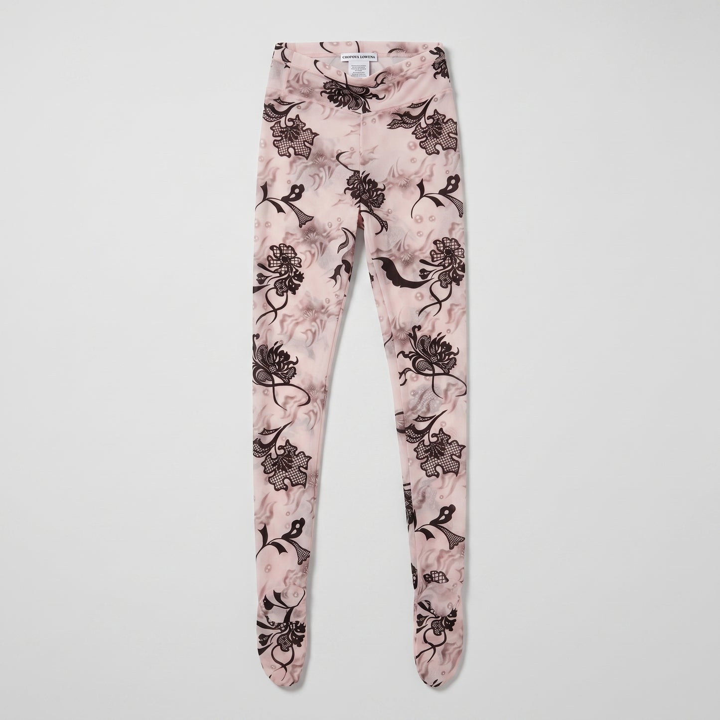 Floral Print Mesh Leggings