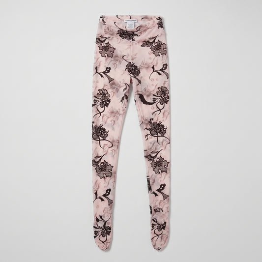 Floral Print Mesh Leggings