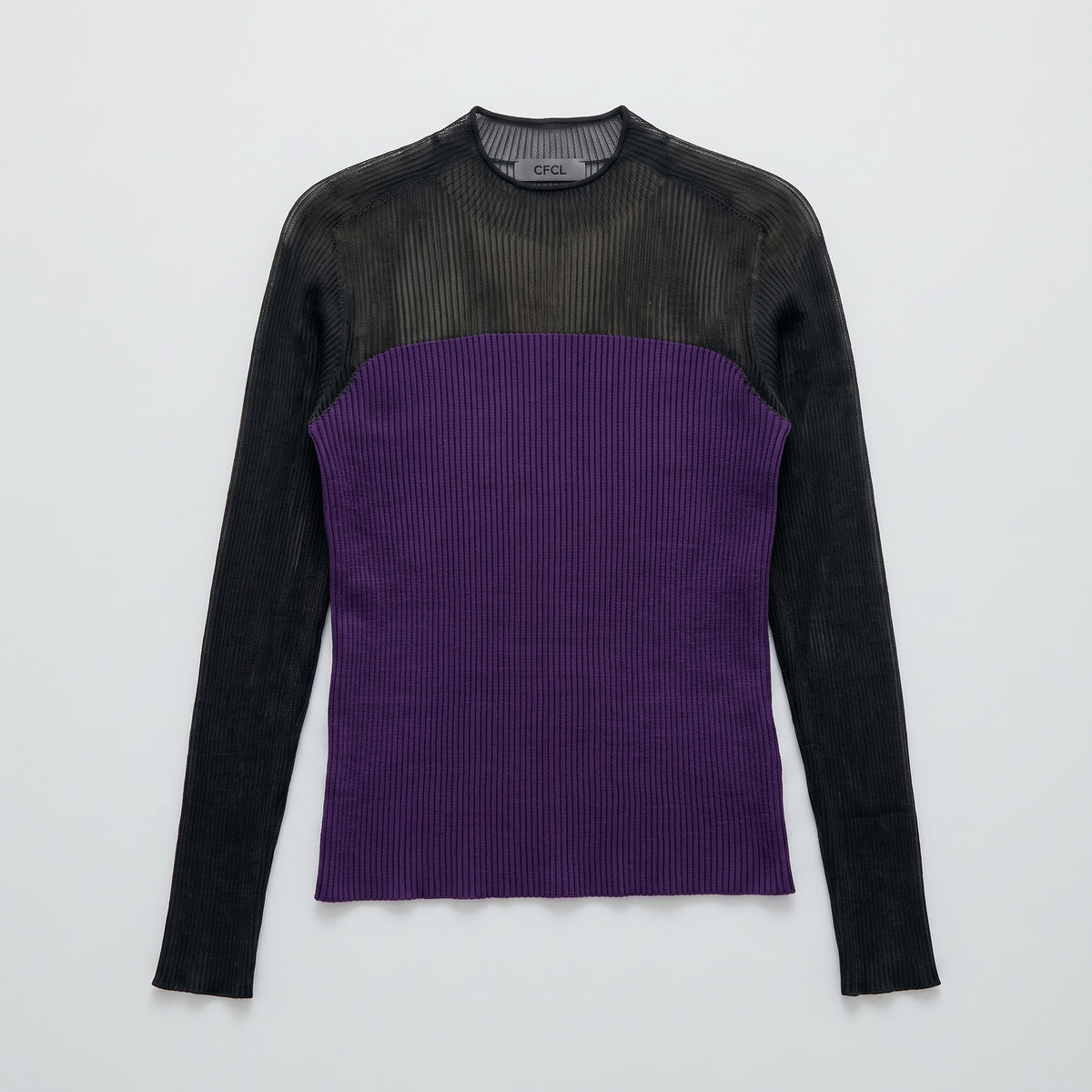 Colorblock Ribbed Knit Top