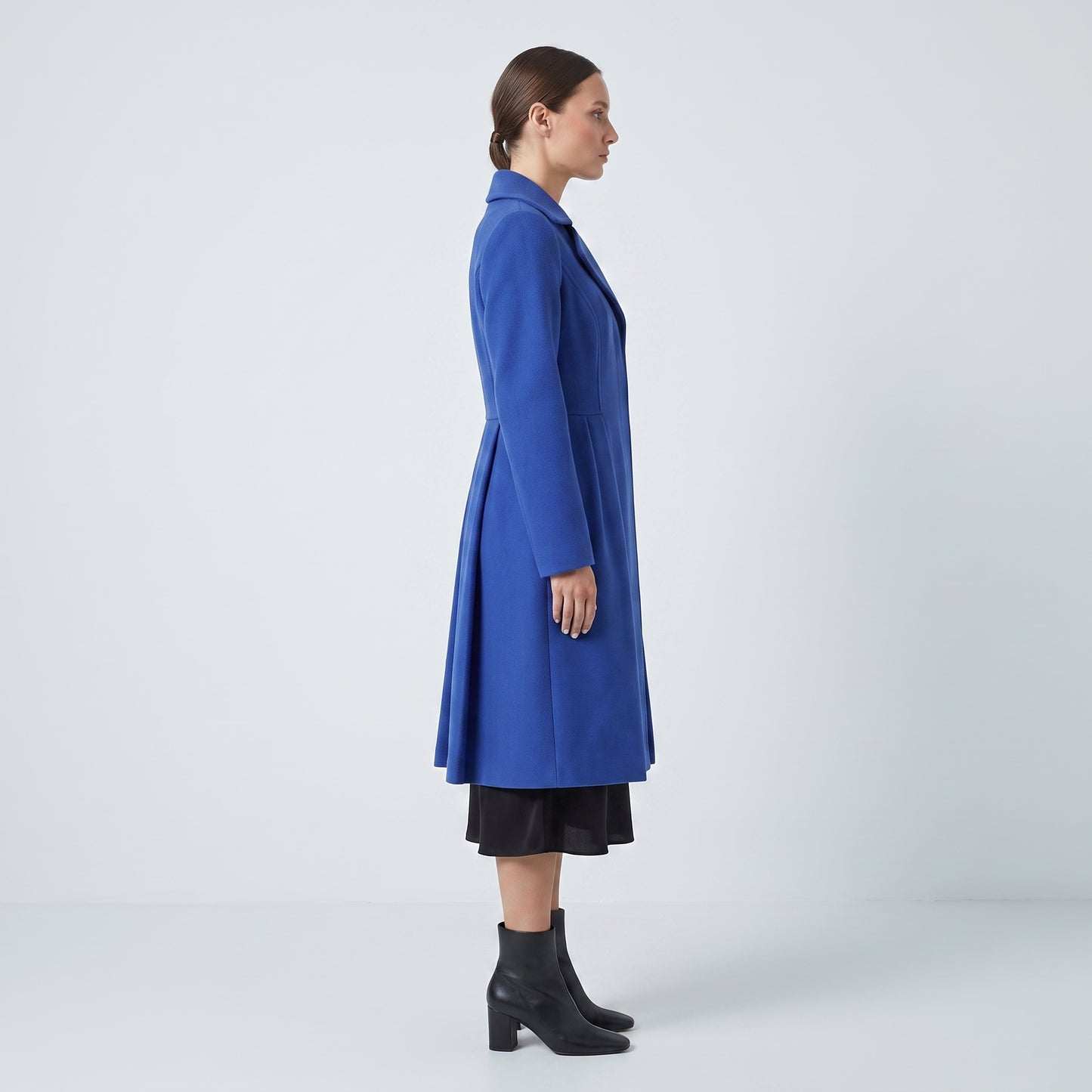 Tailored Royal Blue Wool Coat
