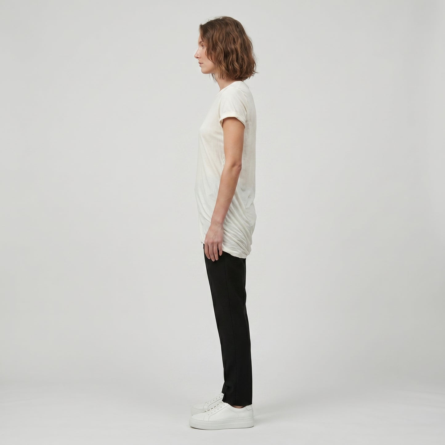 Classic Off-White Cotton Tee
