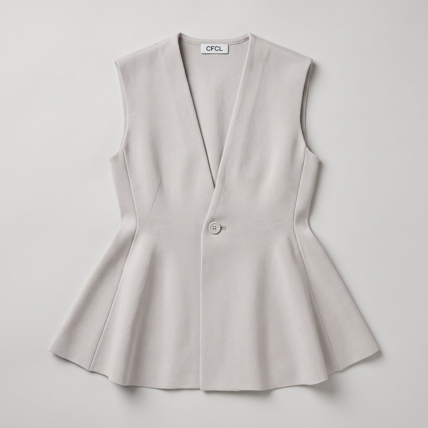 Structured Peplum Knit Vest