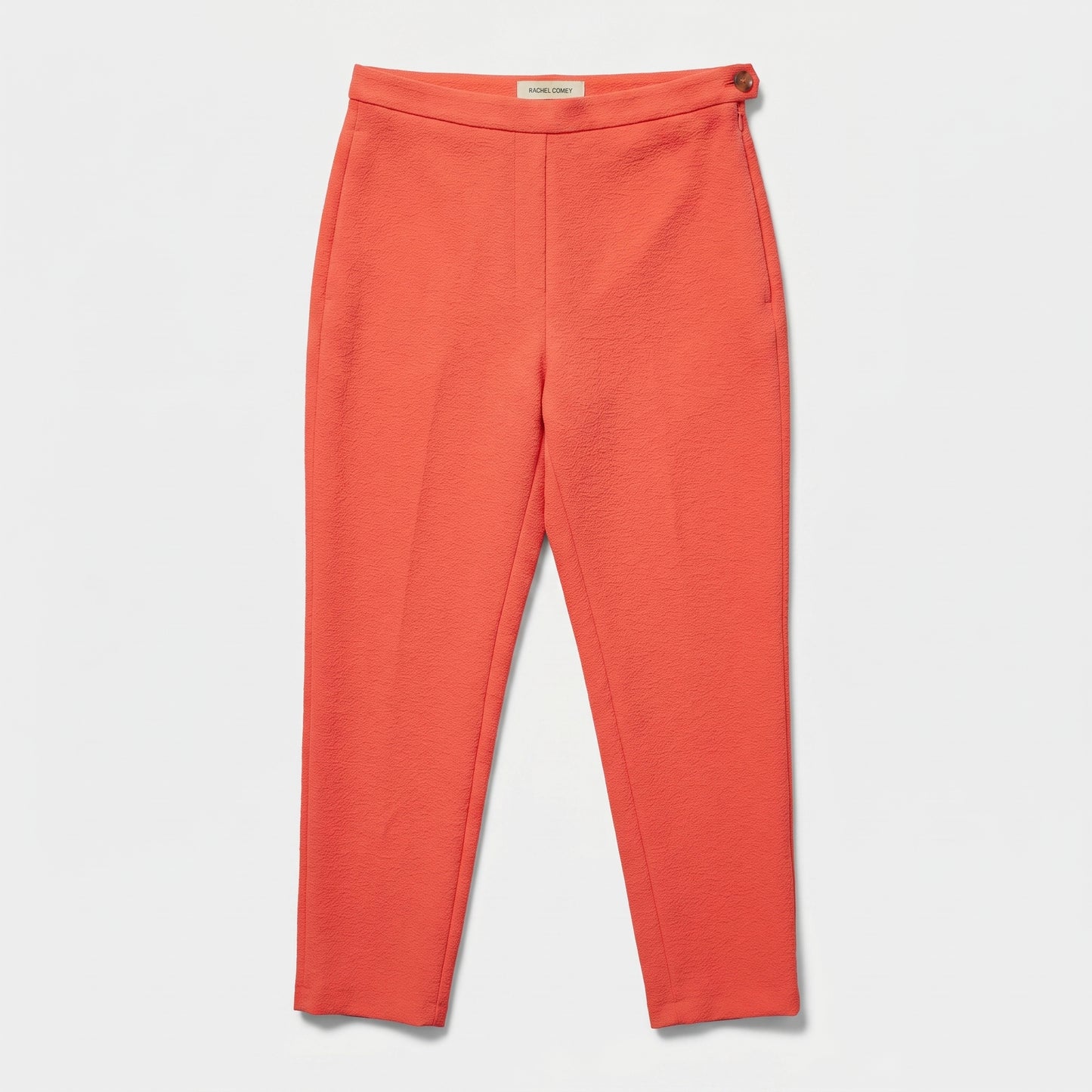 Tailored Textured Coral Trousers