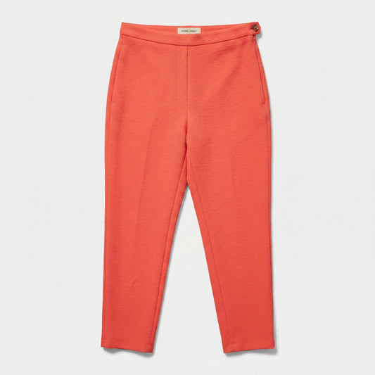 Tailored Textured Coral Trousers