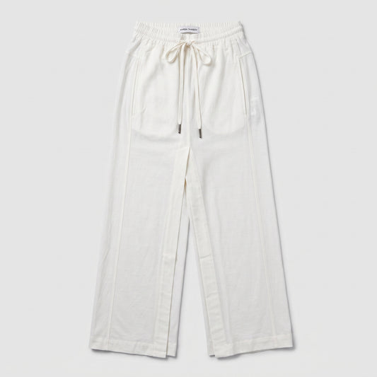 Relaxed Cotton Drawstring Trousers