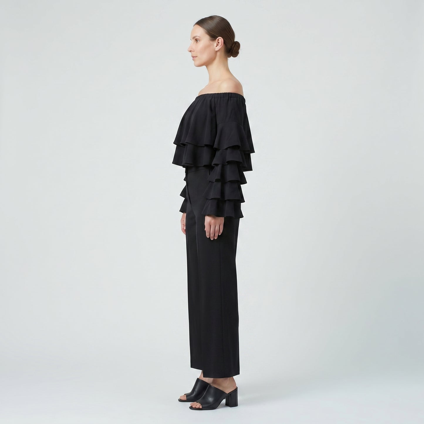 Off-The-Shoulder Ruffle Statement Top