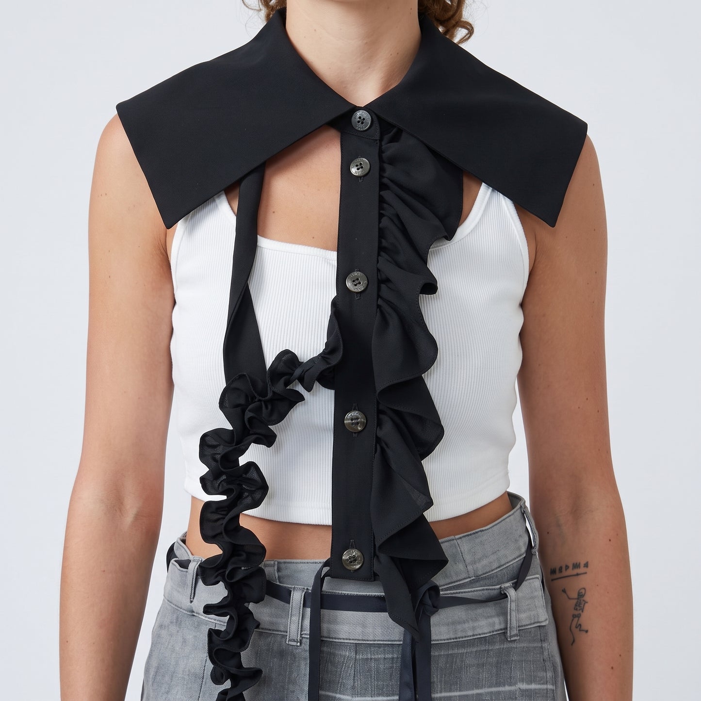 Architectural Ruffled Collar Piece
