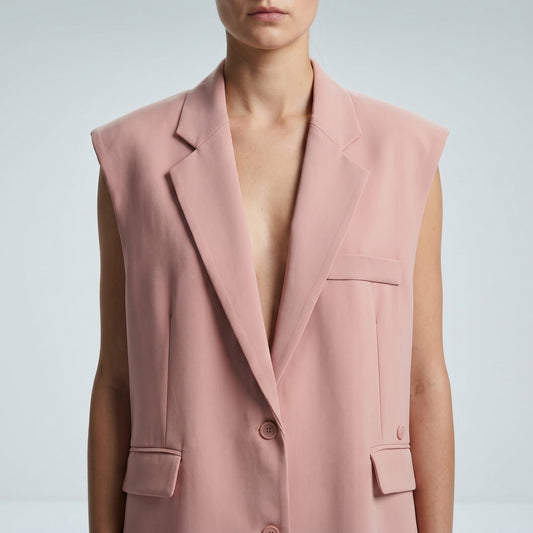 Tailored Sleeveless Blazer Vest