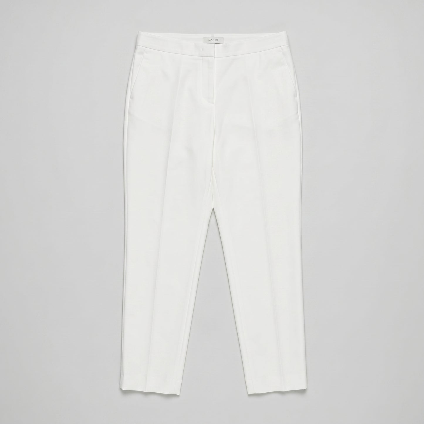 Tailored White Cropped Trousers