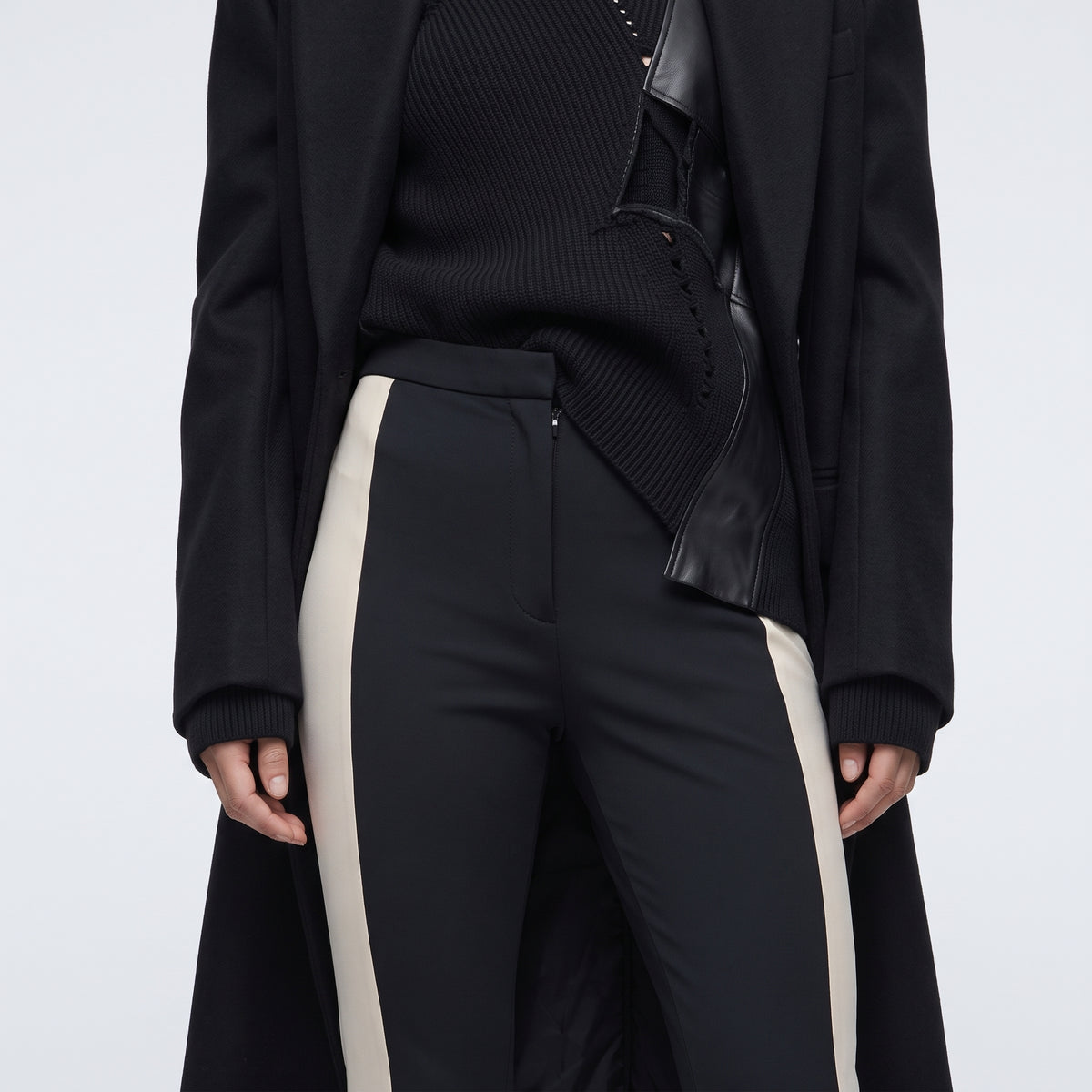 Colorblock Tailored Slim Trousers