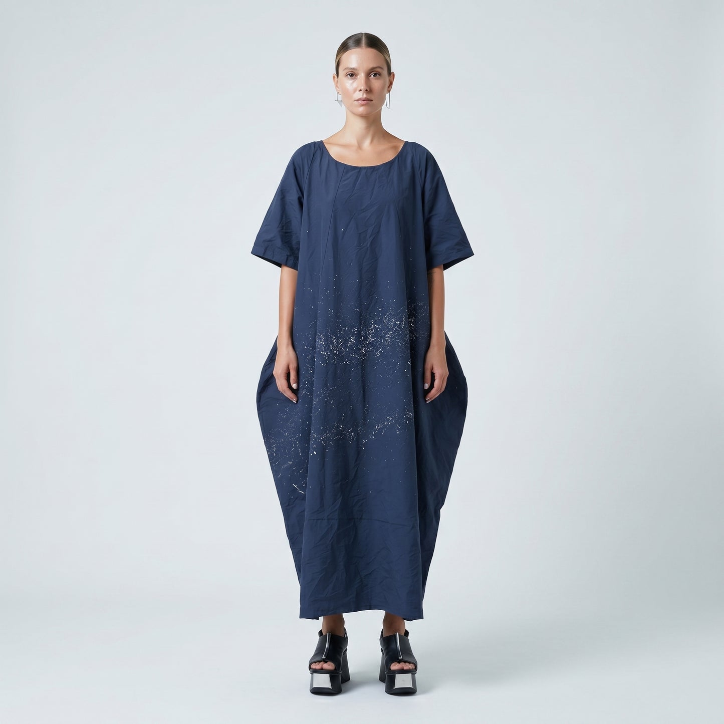 Splatter Print Cocoon Dress