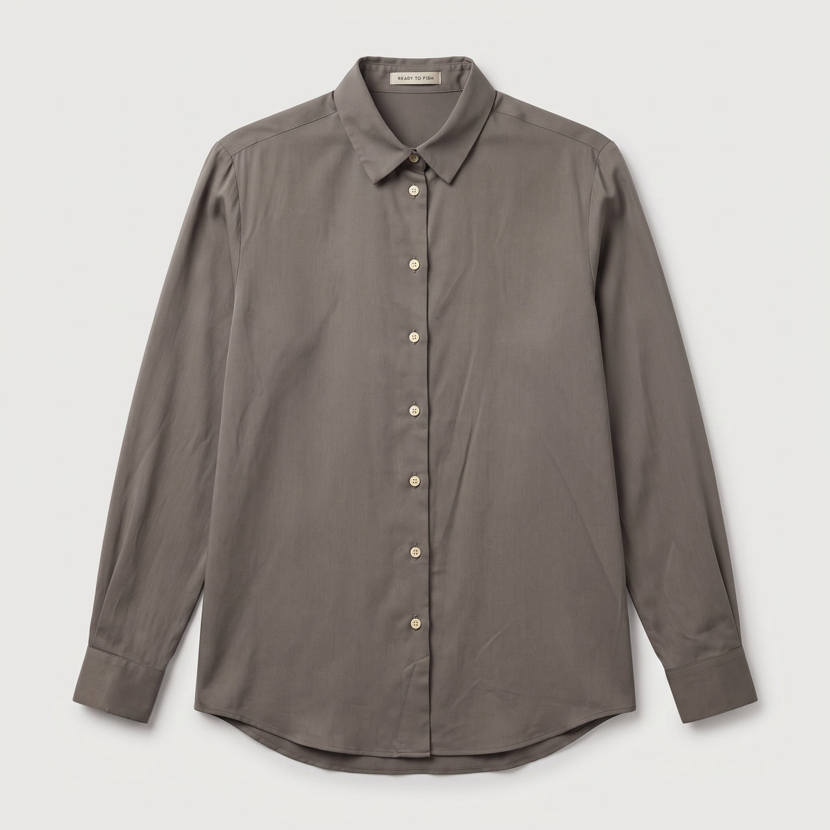 Classic Taupe Button-Down Shirt